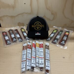Wagyu Sticks/Strips 13 piece bundle with Hat